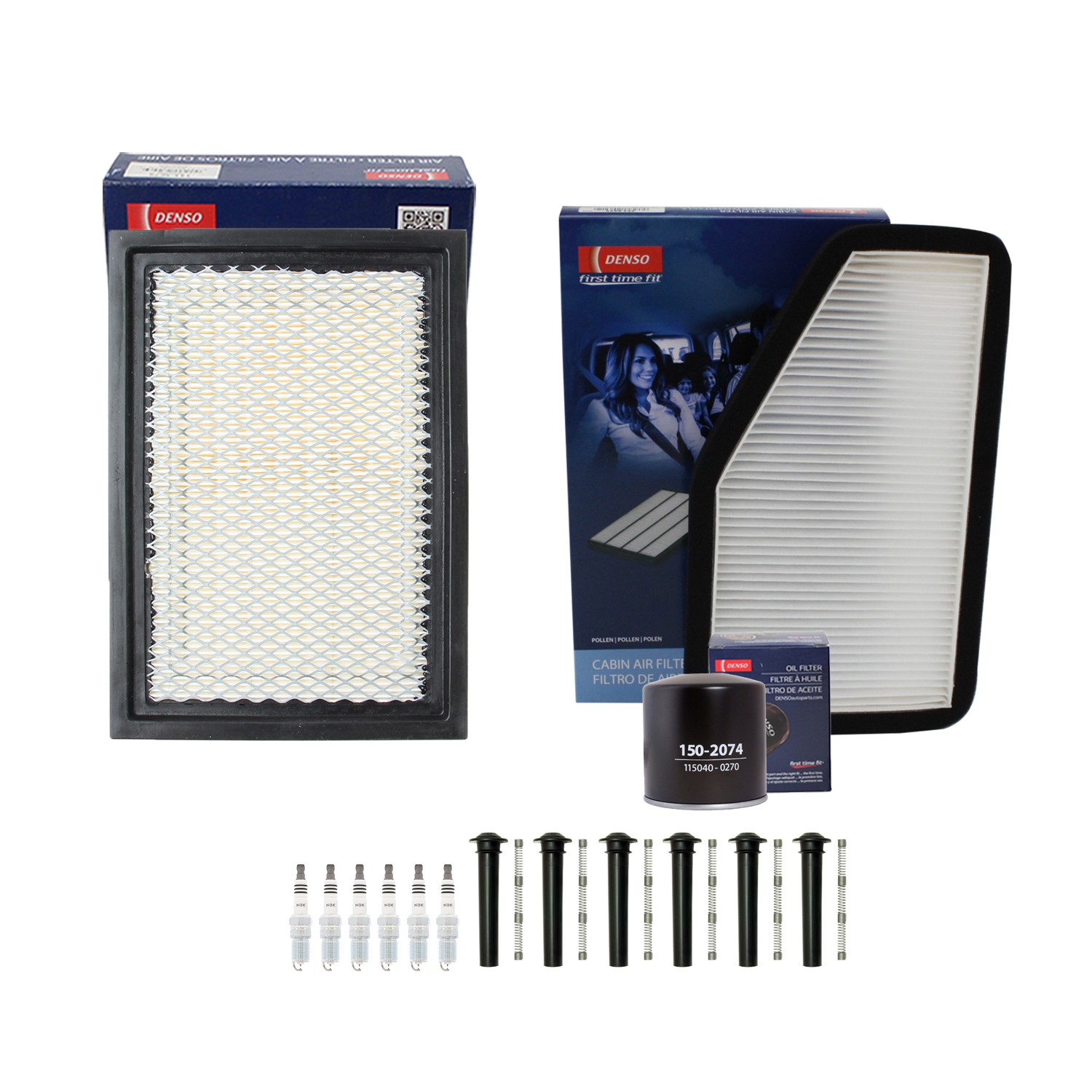 Denso Tune Up Kit NGK 6 Spark Plugs  Boots Kit for Mazda Tribute 3.0 V6 Vin 1