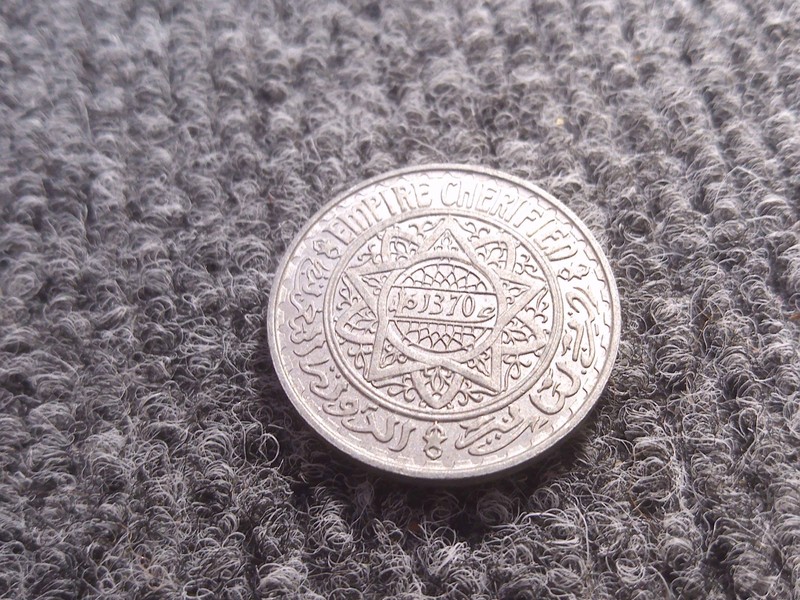 1370 Morocco 5 Francs Coin