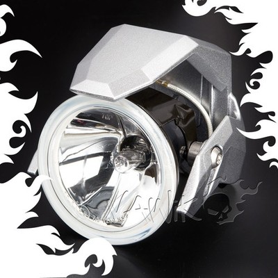 Magazi 3'' round driving light metal mounting silver ABS shield H3 12V 55W x 1 ε
