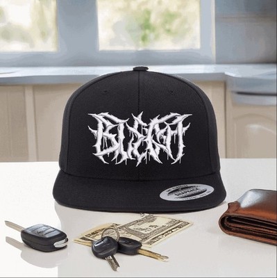 ''BLEGH'' - Made-to-Order Embroidered Flat Bill Snapback Hat