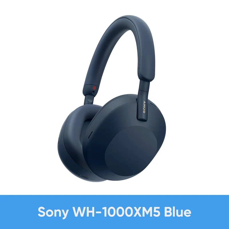 Sony WH-1000XM5 Wireless Noise Canceling Headphones with Integrated Processor V1 and Soft Fit Design