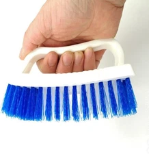 Scrubbing Brush with Stiff Bristles for Bathroom, Shower, Floor &