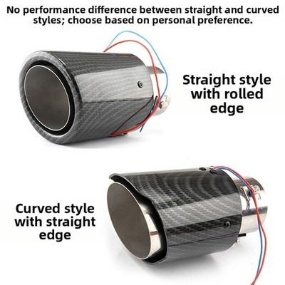 LED Licht Auspuff Spitze Kohlefaser Style für Autos und Fahrräder