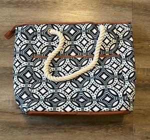 Fit and Fresh Insulated Backpack Lunch Bag Neon Teal Moroccan Style Picnic Beach