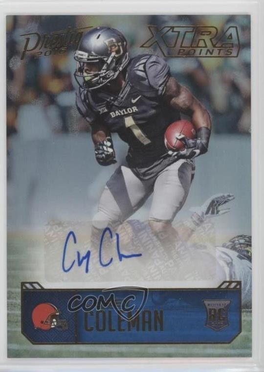 2016 Prestige Rookie Signatures Xtra Points Gold 16/50 Corey Coleman Auto RC 9pp