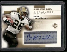 2004 Upper Deck Deuce Mcallister Auto /25 Finite HG 
