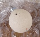 Vintage Franke Corning Confetti Stars Mica Glass Ball Christmas Ornament — photo 9