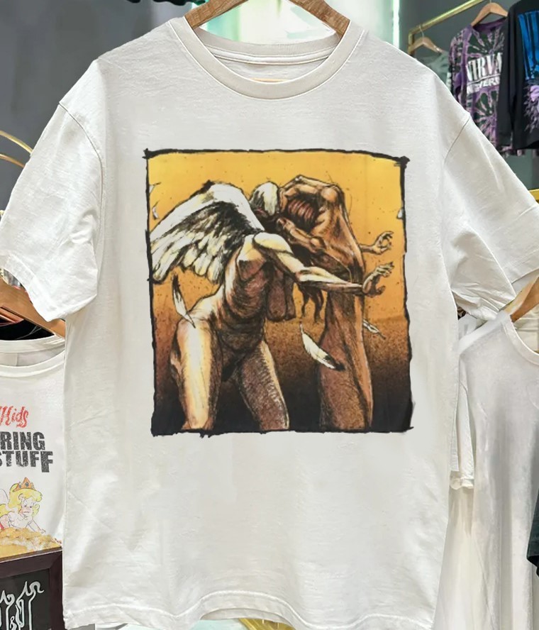 Converge Punk Band Vtg White Shirt  Qt2444