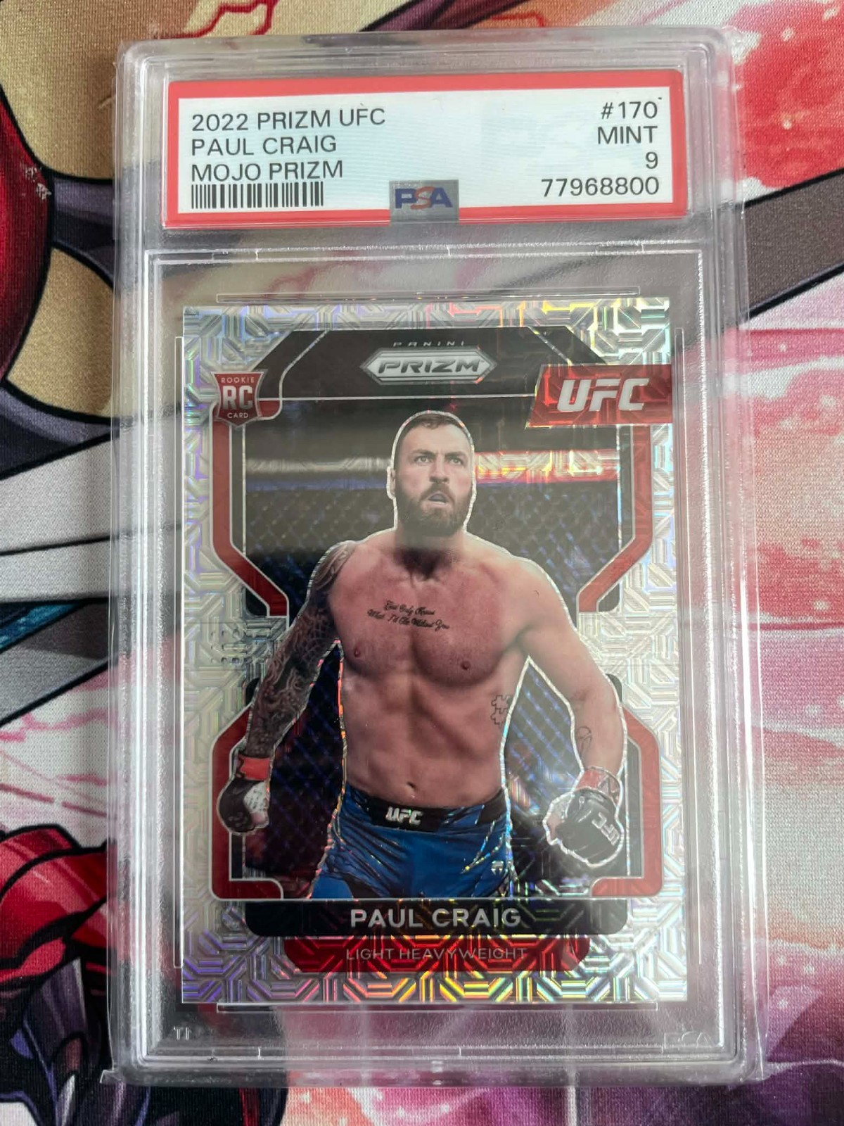 2022 PAUL CRAIG MOJO 11/25 PSA9 UFC PANINI PRIZM ROOKIE CARD RC - 0 PSA 10 EXIST