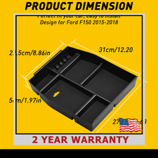 For 2015-2018 Ford F-150 1 PC Car Storage Box Organizer Center Console EXB