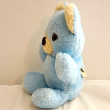 Vintage Musical 6" Blue  Cream Teddy Bear Plush Soft Stuffed