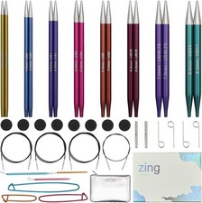 KnitPro Zing Interchangeable Needle Set 5" 13cm Melodies of Life  8 US Sizes