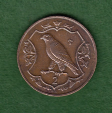 Isle of Man 1985 Two Pence PM AA Rare Peregrine Falcon 2p (057326)