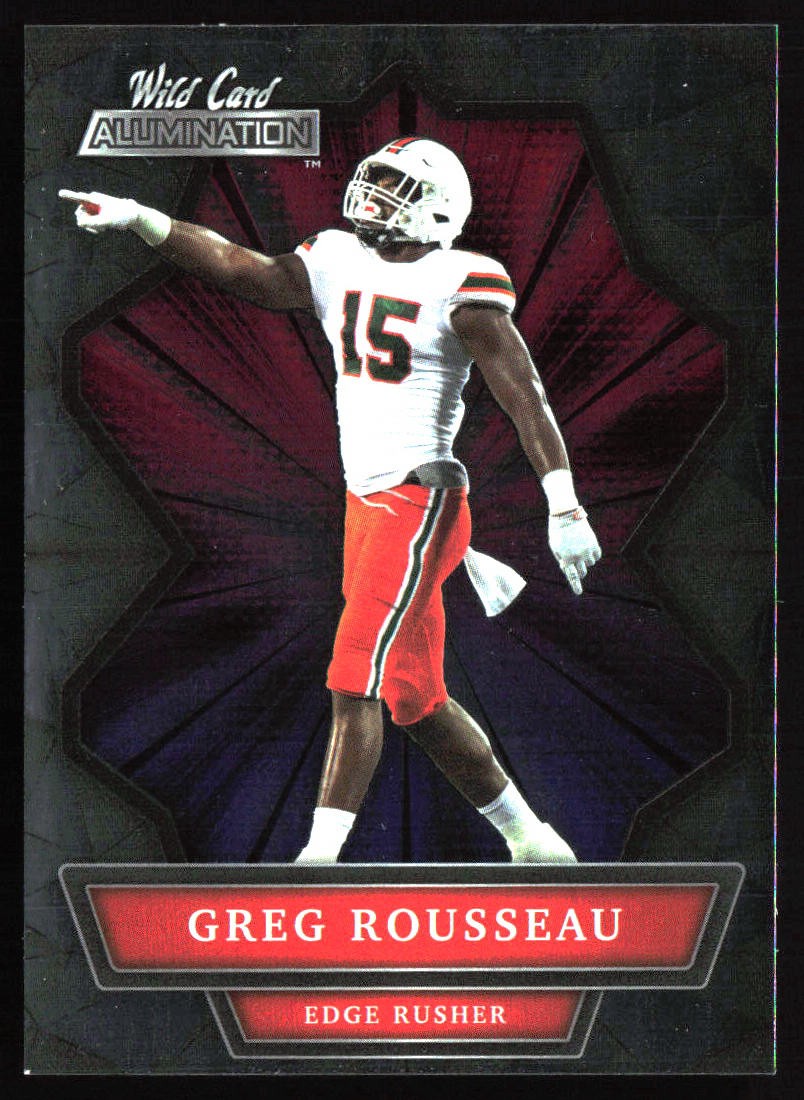 2021 Wild Card Alumination #ABC-19 Gregory Rousseau