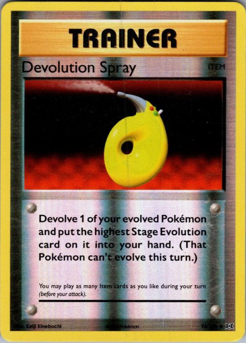 Pokemon - Devolution Spray - 76/108 - Reverse Holo - Evolutions - NM/M