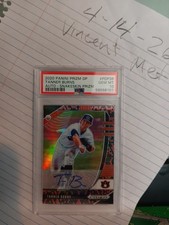 2020 Panini Prizm Draft Tanner Burns #PDP36 Snake Skin Auto #'d /15 Guardians