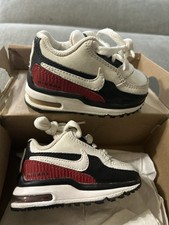 Nike Air Max LTD CL TD Toddler Sneaker US 2.5C White/Black/Red Leather