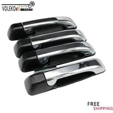 Fits For Dodge Ram 1500 2500 3500 4x Exterior Outside Door Handle Chrome & Black