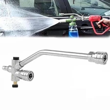 Dual Valve Foam Cannon Dual Spray Gun Stainless Steel Foam Lance Nozzle 4000PSI