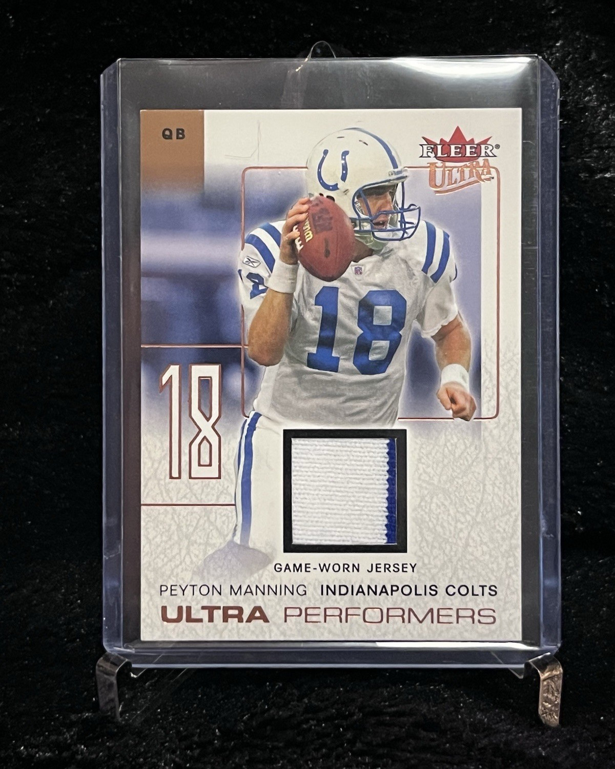 2004 Fleer Ultra Copper - Peyton Manning - 2 Color Game Used JSY #UP/PM