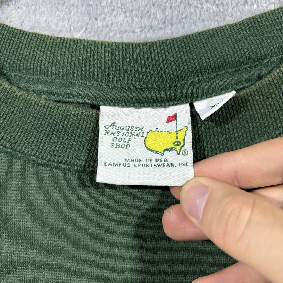 Camisa verde vintage 1998 Augusta National Golf Shop The Masters para hombre talla XL 90s Foto 4 de 4