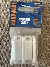 Magnetic Catch Pack Of 2 White For Cupboard Doors 4k Pull New And Sealed ⭐️