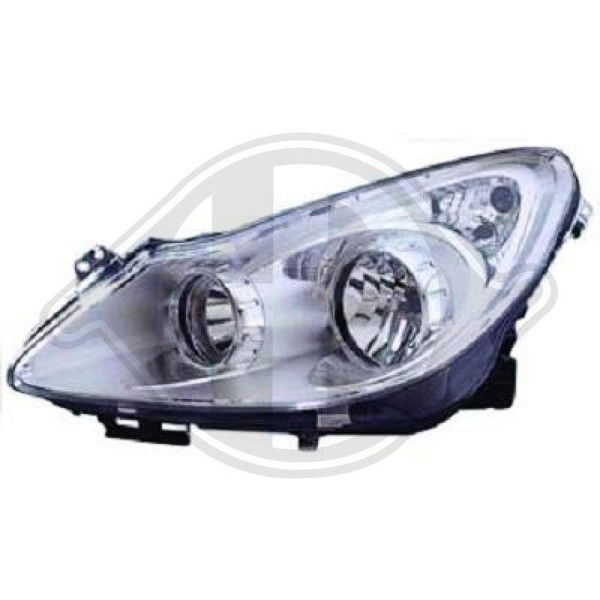 1X Hauptscheinwerfer Diederichs 1814080 Hd Priority Parts FüR Opel Rechts-image