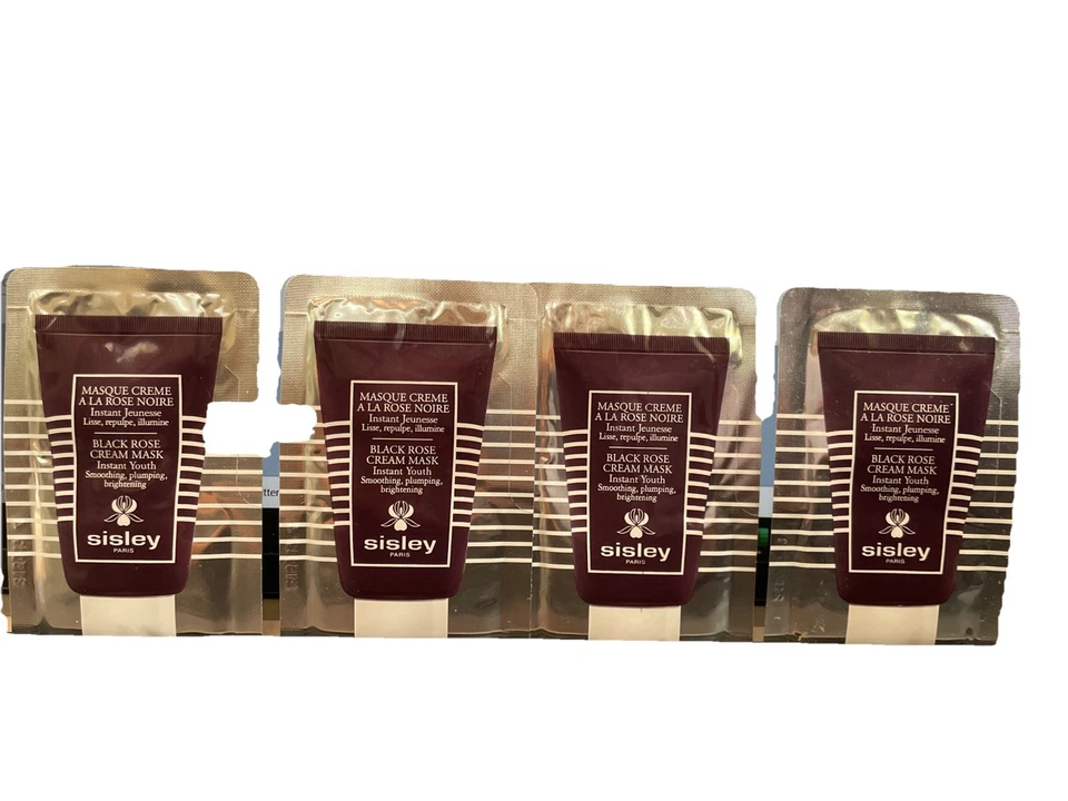 4 x Mascarilla Crema Rosa Negra Sisley Paris Suavizante Juvenil Instantáneo 0.13oz x 4 PAQUETES Foto 2 de 4