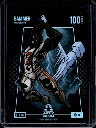 2024 Bo Jackson Battle Arena TCG Bammer Alpha Edition Battlefoil Ice