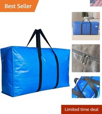 Foldable Extra Large Duffle Bag with Double Zipper - Perfect for Travel Moving