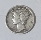 1943 Mercury Head Silver Dime 90 Percent Silver Circulated US Coin
