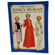 Tom Tierney Paper Doll Book Nancy Reagan Uncut Unused Historical