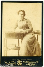 1898 Maud Ballington Booth SIGNED Cabinet Card Salvation Army Volunteers America