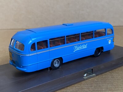 Brekina Mercedes O 321 H Fahrzeug, 1:87 Scale, Plastic, Blue, Rare