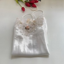 Vintage California Dynasty Satin Slip Dress M Bridal Lingerie Romantic Coquette