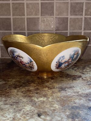 Antique Pickard China Hand Decorated All Purpose Bowl Made In USA