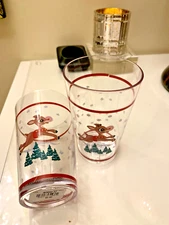 Pottery Barn holiday Rudolph Reindeer Santa Christmas party gift SET 2 Disney ,