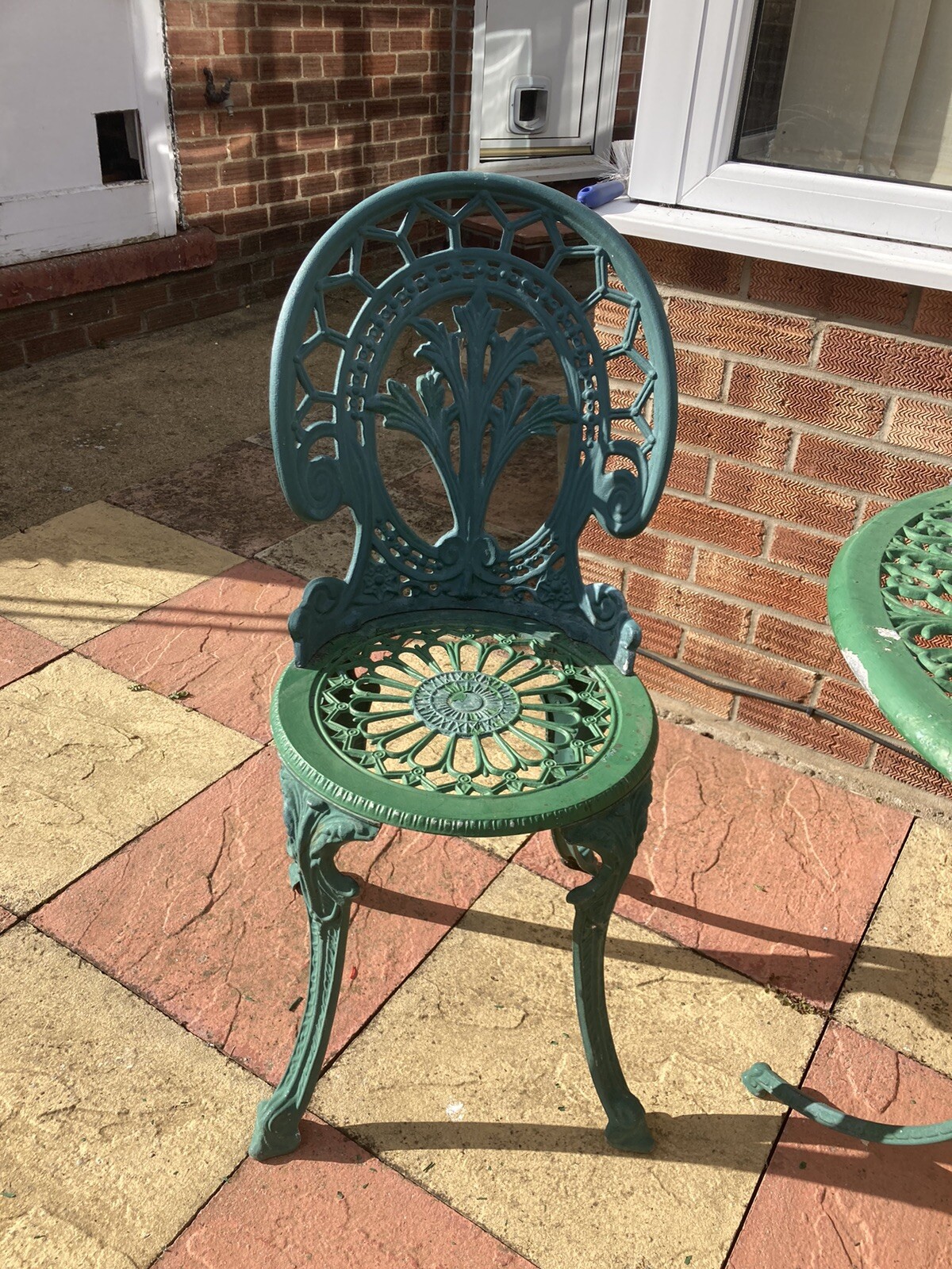 cast iron bistro garden set eBay
