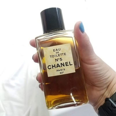 Huge Vintage Chanel No 5 Eau De Toilette Splash 8oz Fragrance 80