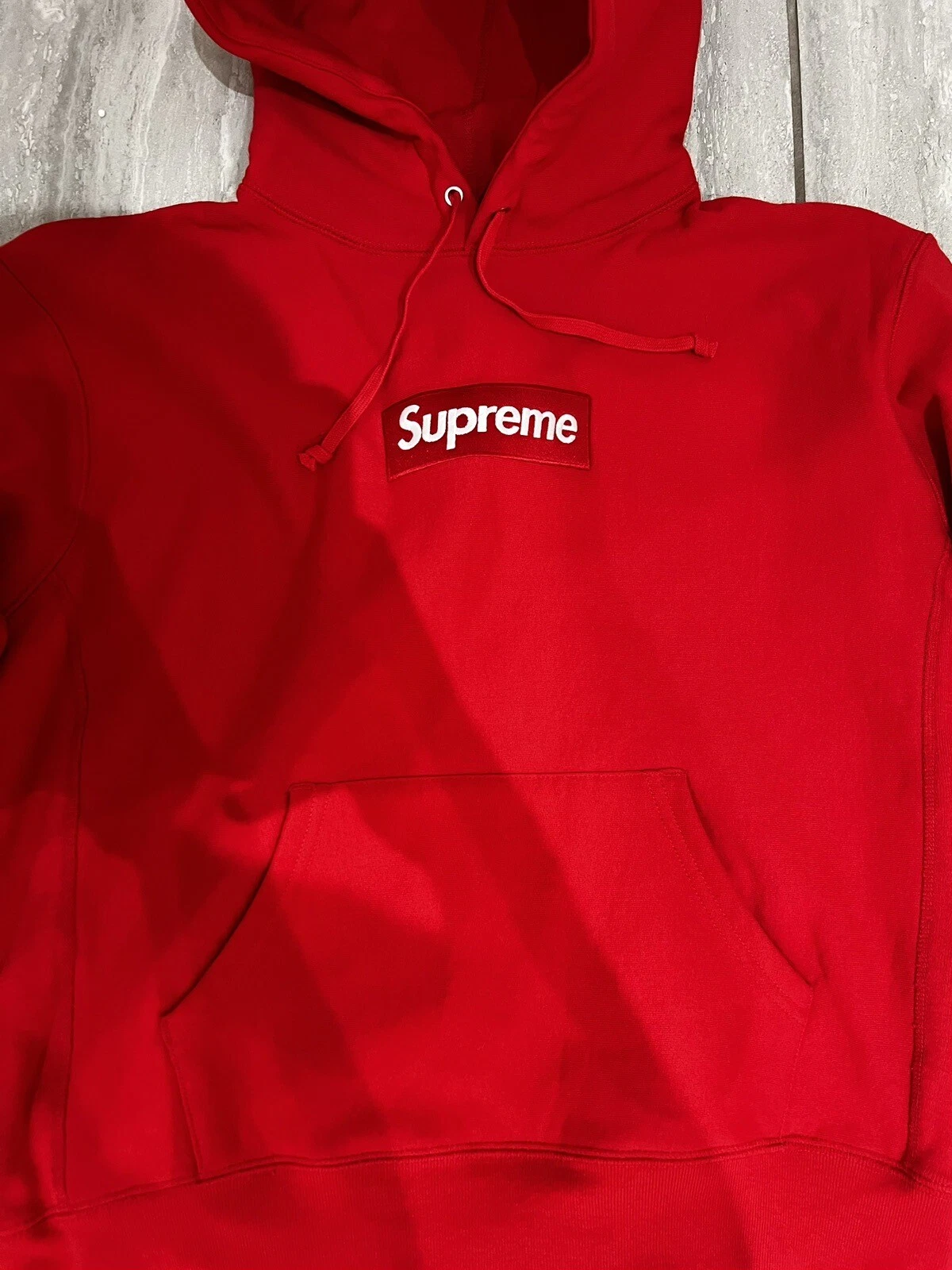 Felpa con cappuccio SUPREME 'BOGO' Box Logo Rosso Small NUOVISSIMA