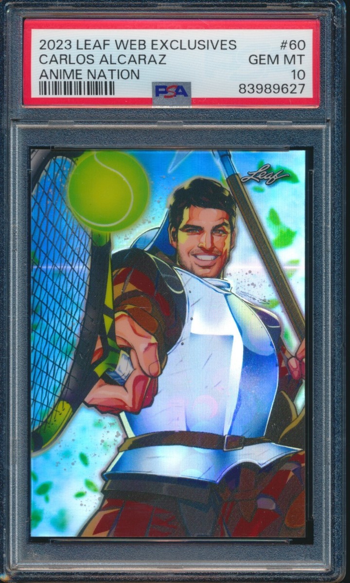 PSA 10 CARLOS ALCARAZ 2023 LEAF Web Exclusives ANIME NATION/710