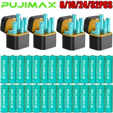 8/16/24/32PCS 1.5V AA 3400mWh Rechargeable Lithium Battery + Integrated Charger