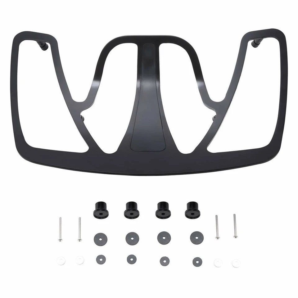 Portaequipajes maletero negro/cromo apto para Honda Goldwing 1800 GL1800 2001-2017 Foto 2 de 4