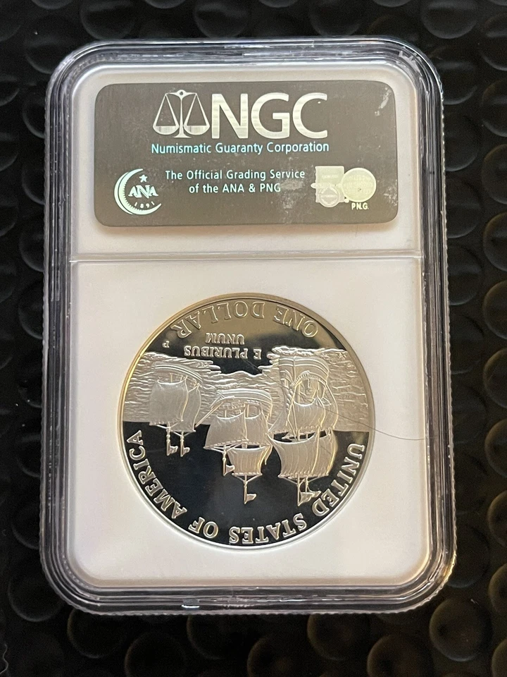 2007 P JAMESTOWN S$1 DOLLAR PF 69 ULTRA CAMEO FOUNDING JAMESTOWN LIBERTY USA - Image 4 of 4