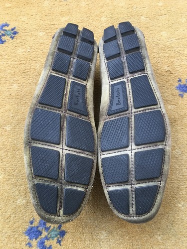 Berluti Loafers Shoes Suede Drivers UK 8 US 9 EU 42 Mens Shaded Green Tassel - Picture 8 of 9
