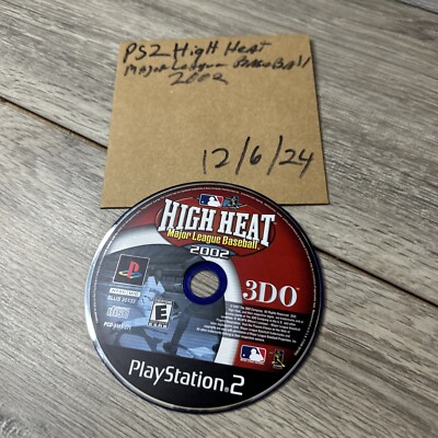 High Heat Major League Baseball 2002 (Sony PlayStation 2, 2001) Disk Only