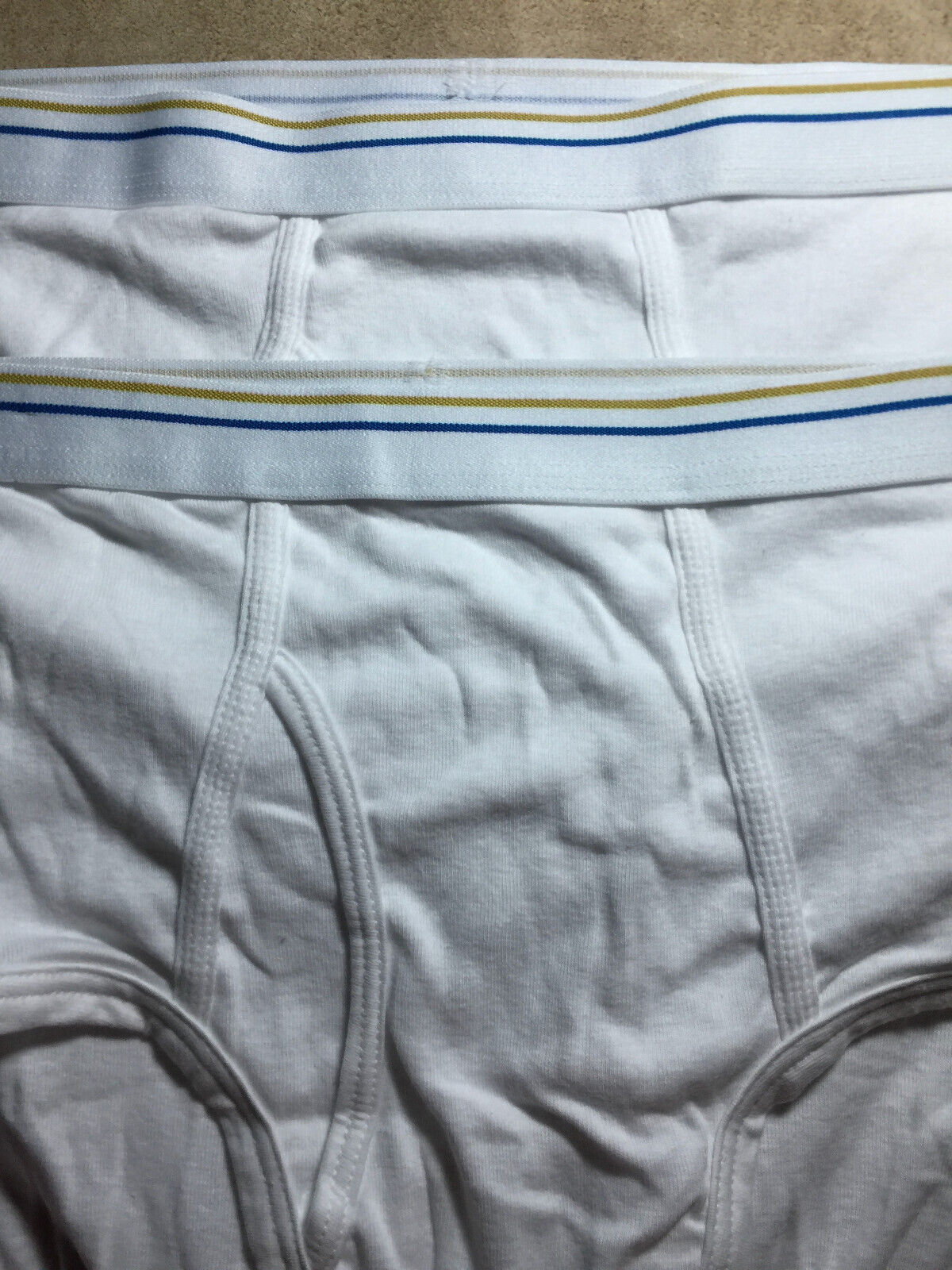 Two sz L 36-38 Stafford Men's 60/40 Cotton-Polyester Full Briefs ...