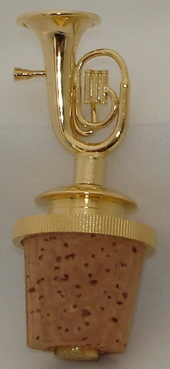 Réplica Barítono 2.5" Hecho a Mano Latón con Tapón de Botella Chapado en Oro Foto 2 de 2