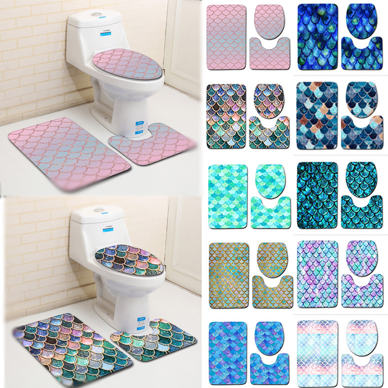Turquoise Purple Mermaid Bath Mat Mermaid Shower Mat Purple Bath Mat Turquoise Shower Mat Mermaid Bathroom Mermaid Bath Decor Bath Rug Badausstattung Ncci1914 Com