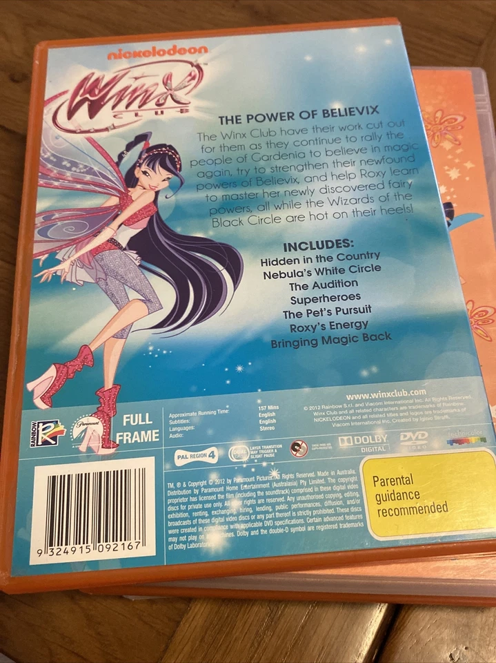 Winx Club DVD’s Believe In Magic & Tales From The Sea & Power Play & Volume 2 - image 3 of 4
